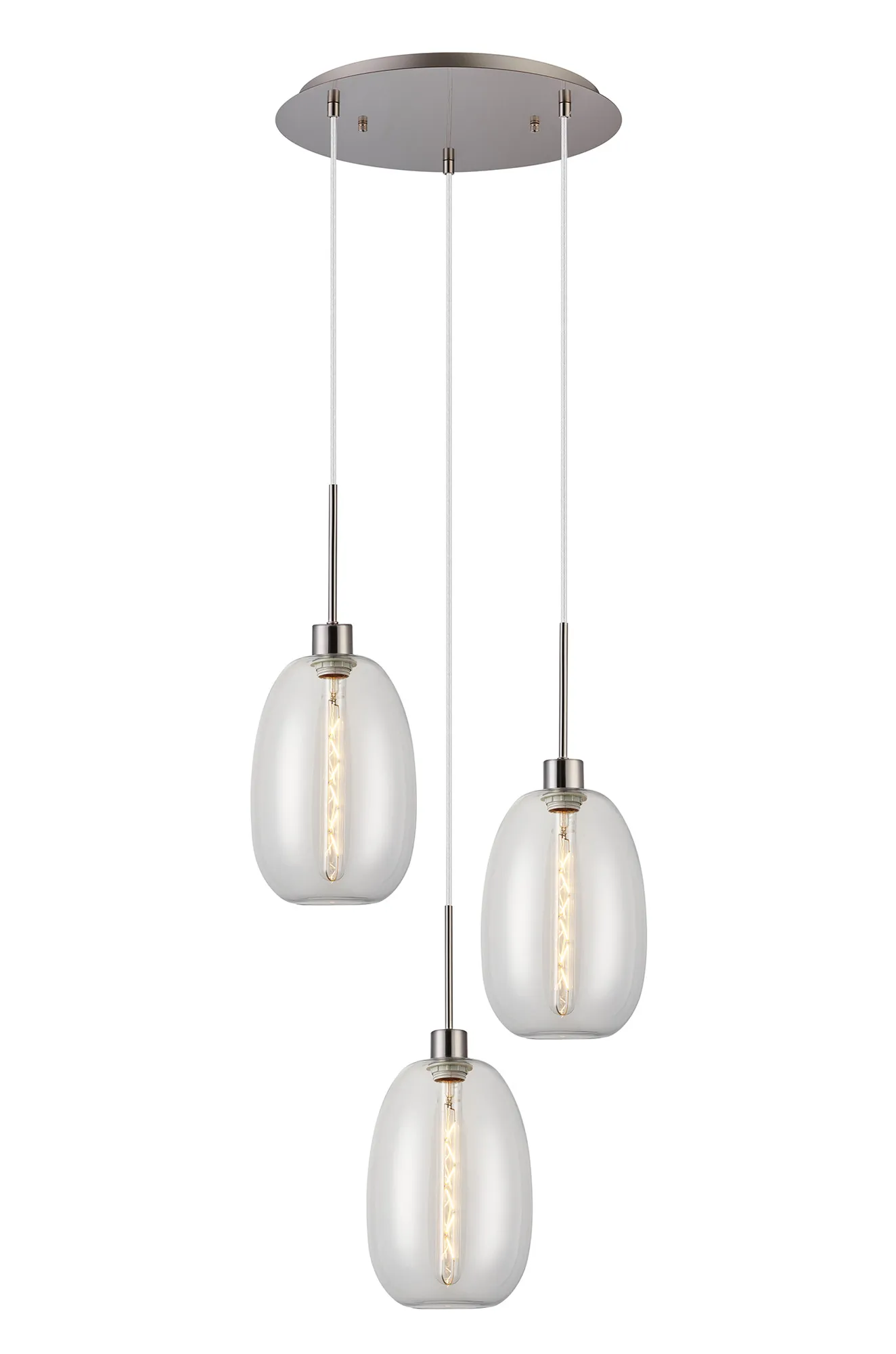 Lori Satin Nickel Ceiling Lights Deco Multiple Pendant Lori Satin Nickel Ceiling Lights Deco Multiple Pendant